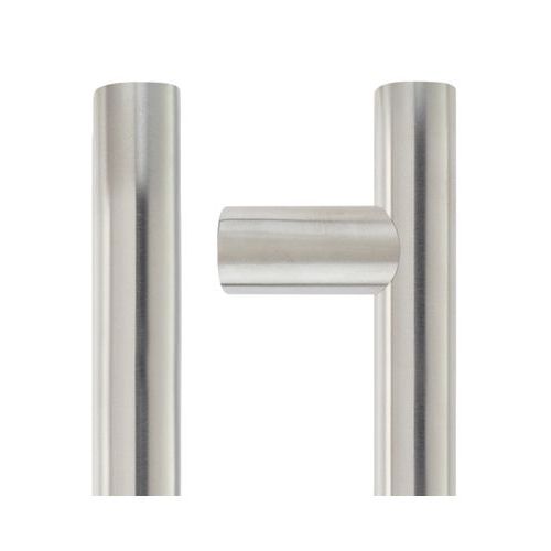 30mm Guardsman Pull Handle - 600mm - Grade 201 - Bolt Through Fixings - 400mm c/c