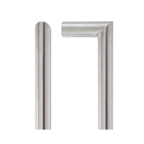 19mm Mitred Pull Handle - Grade 201 - Bolt Through Fixings