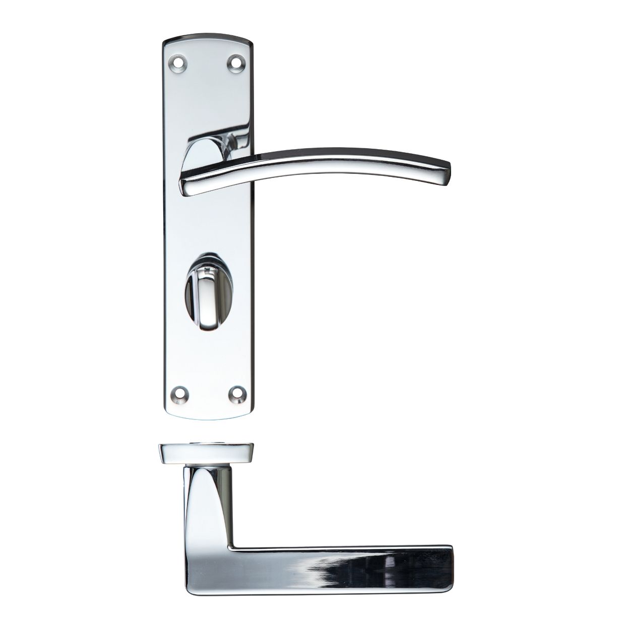 Toledo Lever Bathroom (57mm c/c) On Backplate 170mm x 40mm