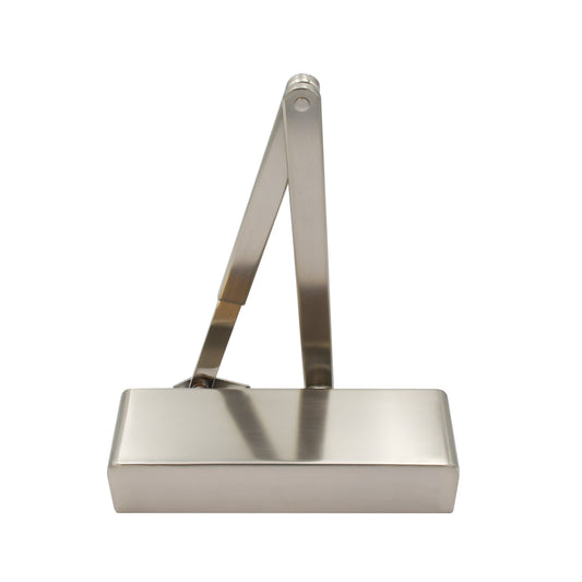 Overhead Door Closer, Power Adjustable Size 2-4 + Matching Finish Armset/Fig 6 Bracket and Semi Radius Cover