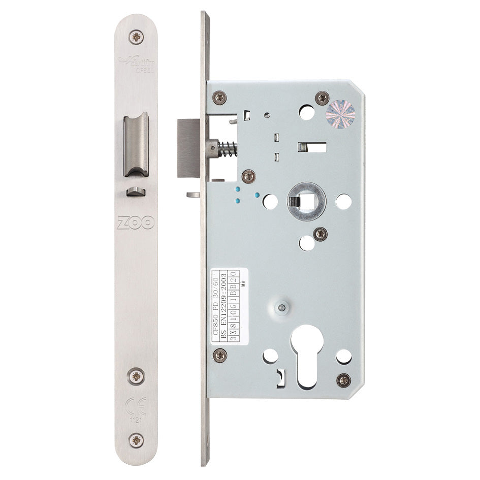 DIN Night Latch - 72mm c/c - Backset 55mm
