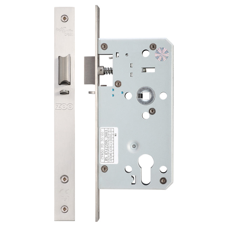 DIN Night Latch - 72mm c/c - Backset 55mm