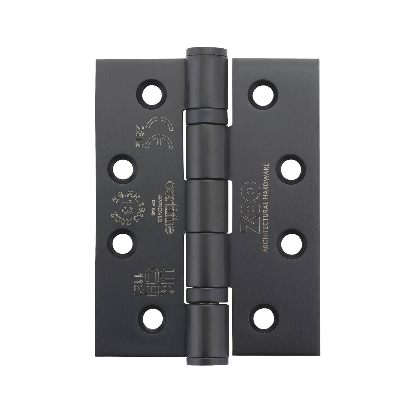 Grade 13 Hinges - Ball Bearing 102mm x 76mm x 3mm Pair And a Half Square Corner