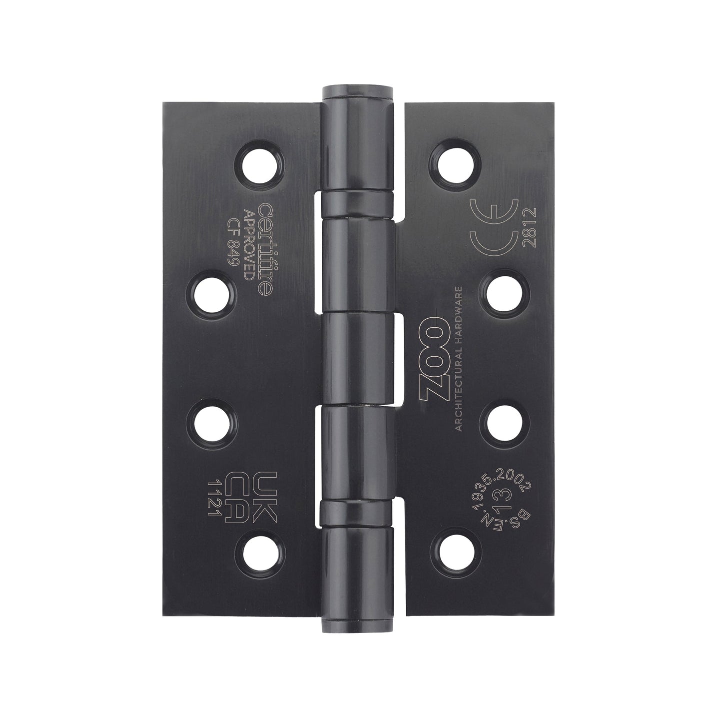 Grade 13 Hinges - Ball Bearing 102mm x 76mm x 3mm Pair And a Half Square Corner