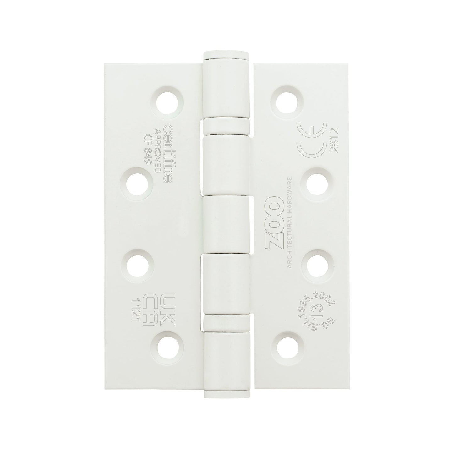 Grade 13 Hinges - Ball Bearing 102mm x 76mm x 3mm Square Corner