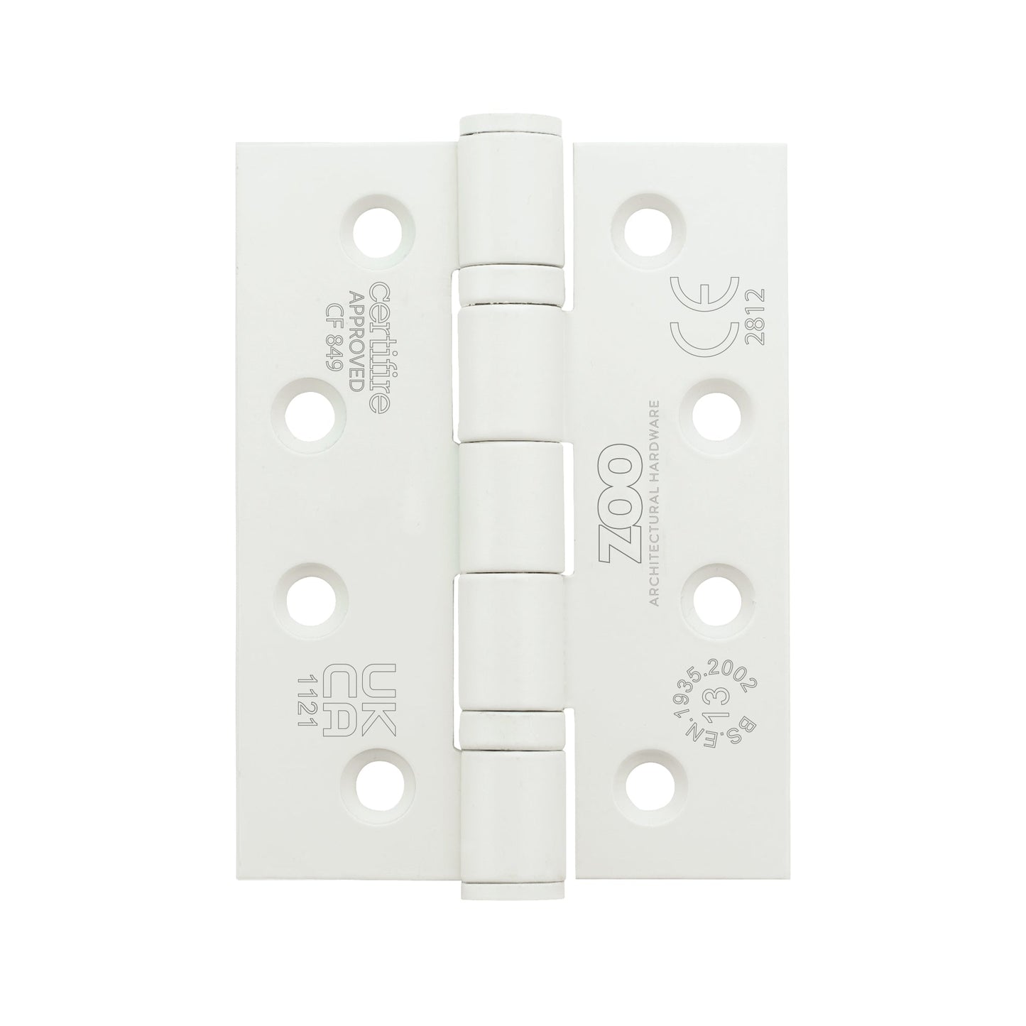 Grade 13 Hinges - Ball Bearing 102mm x 76mm x 3mm Square Corner