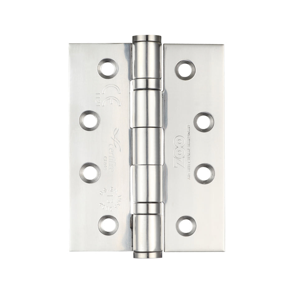 Grade 13 Hinges - Ball Bearing 102mm x 76mm x 3mm Square Corner