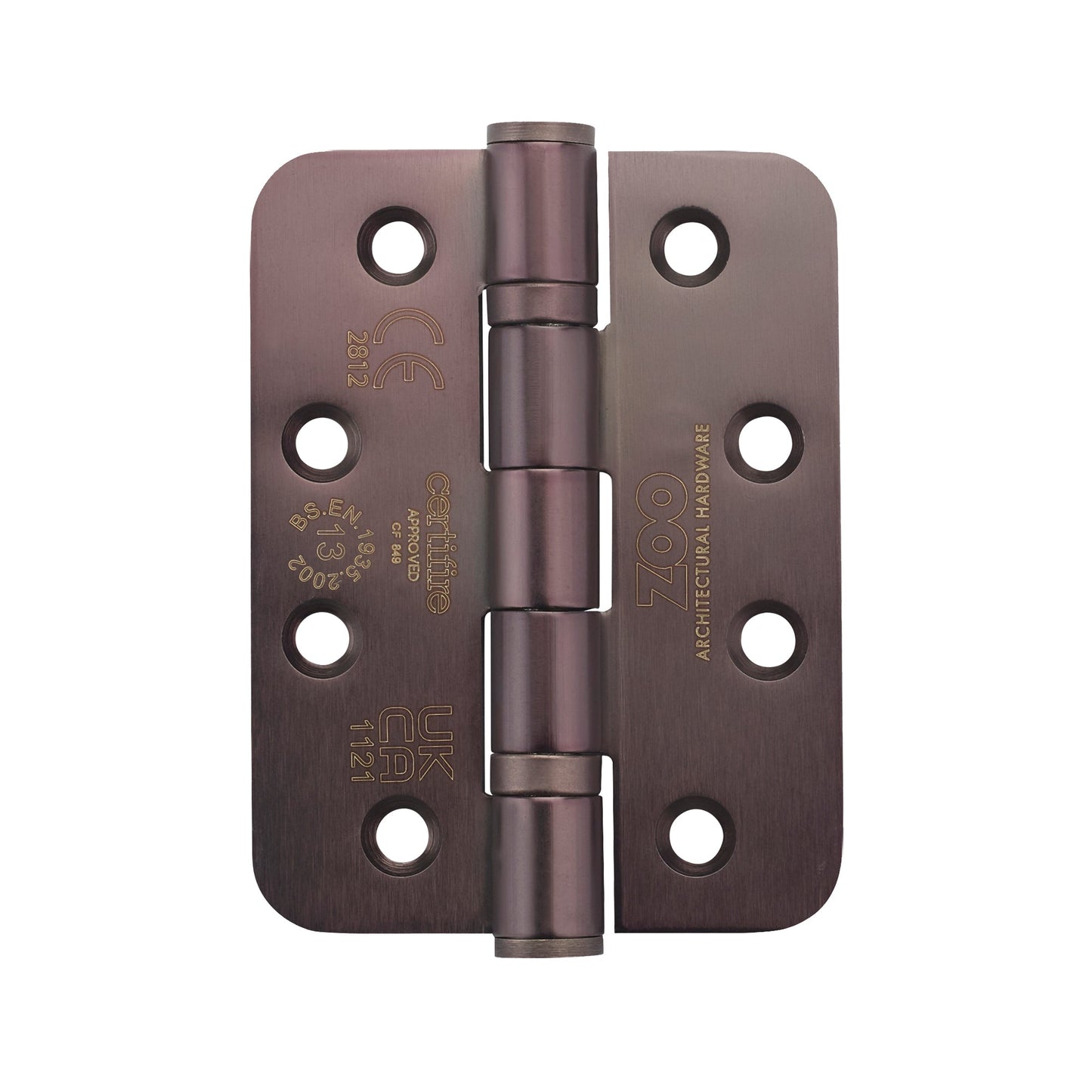 Grade 13 Hinges - Ball Bearing 102mm x 76mm x 3mm Radius Corner