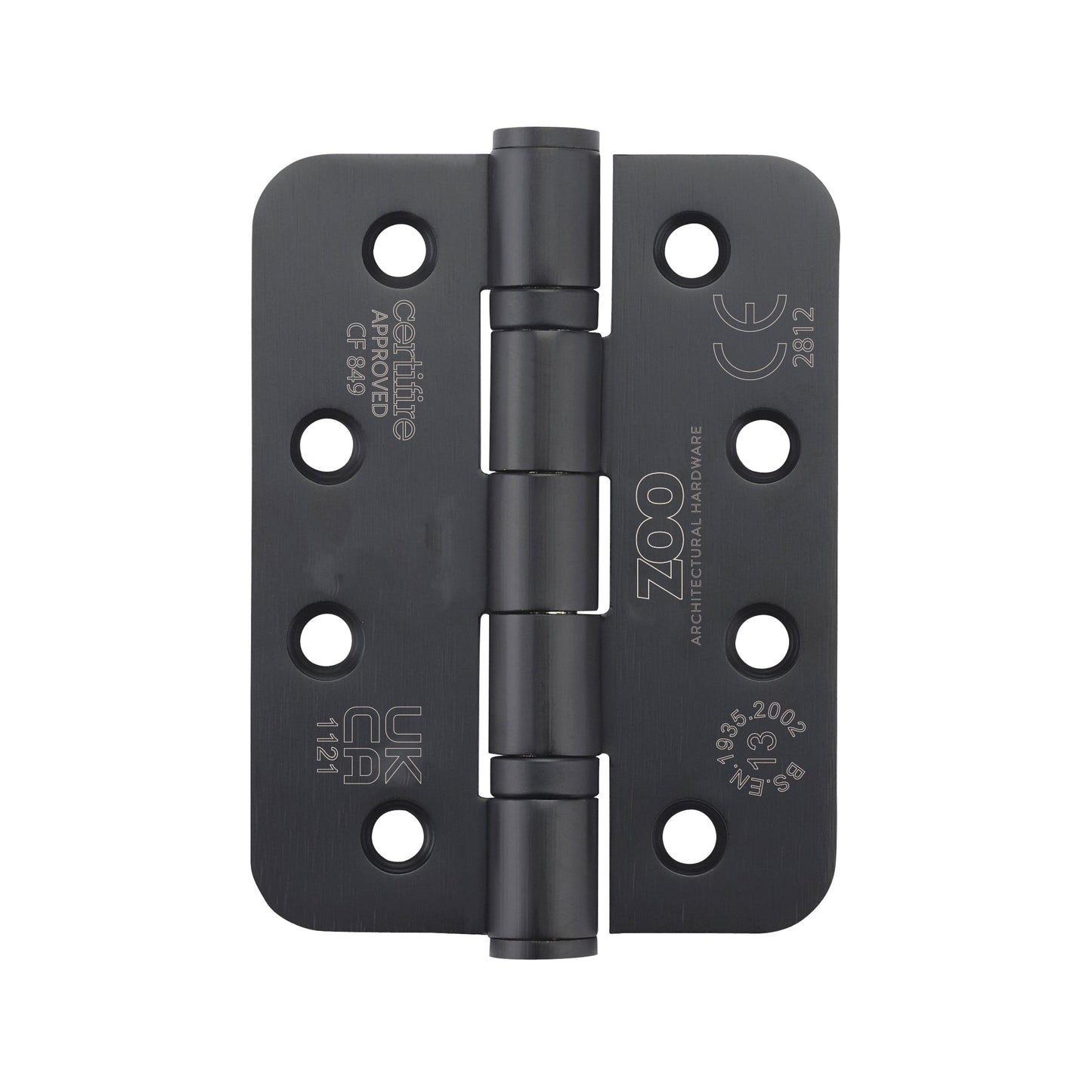 Grade 13 Hinges - Ball Bearing 102mm x 76mm x 3mm Radius Corner