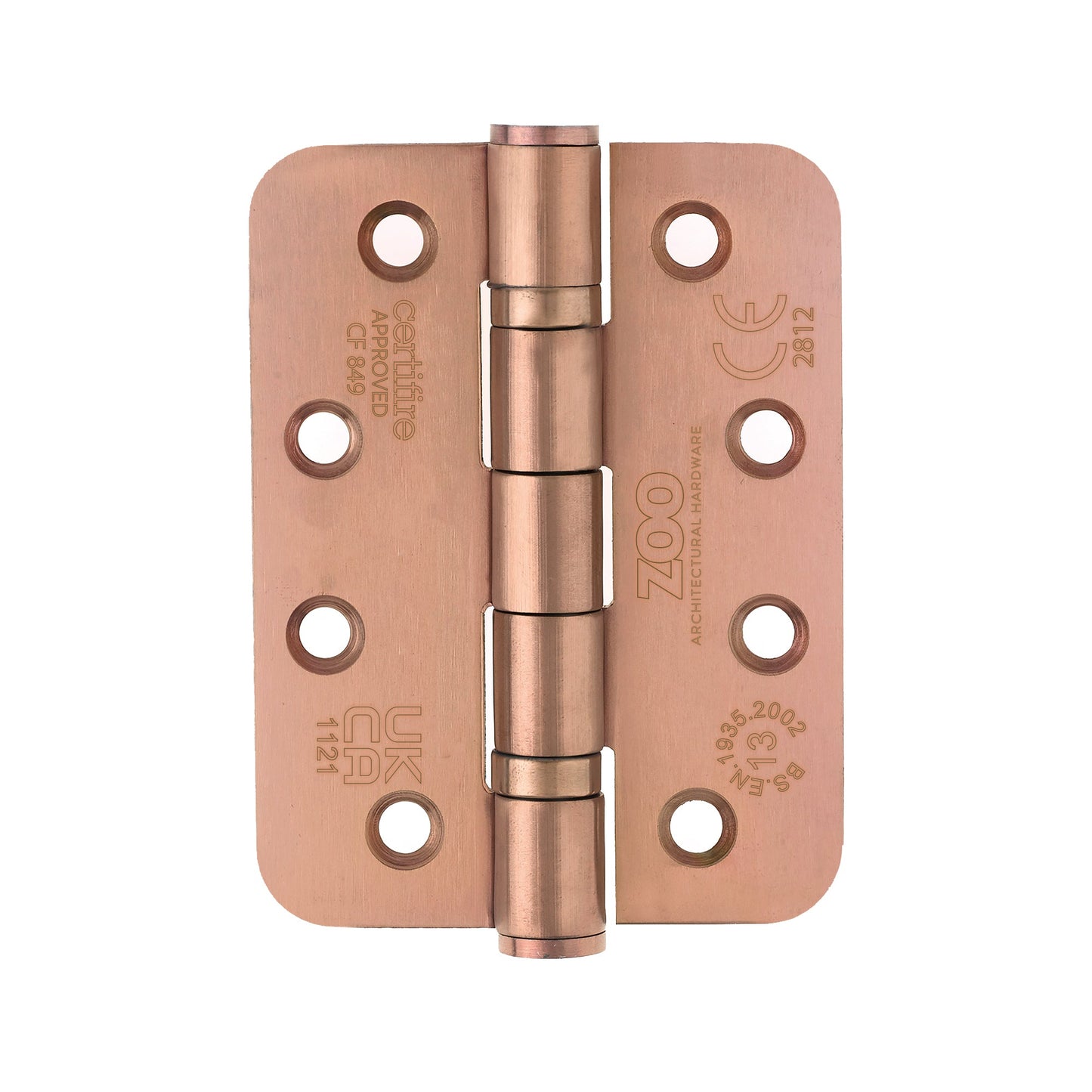 Grade 13 Hinges - Ball Bearing 102mm x 76mm x 3mm Radius Corner