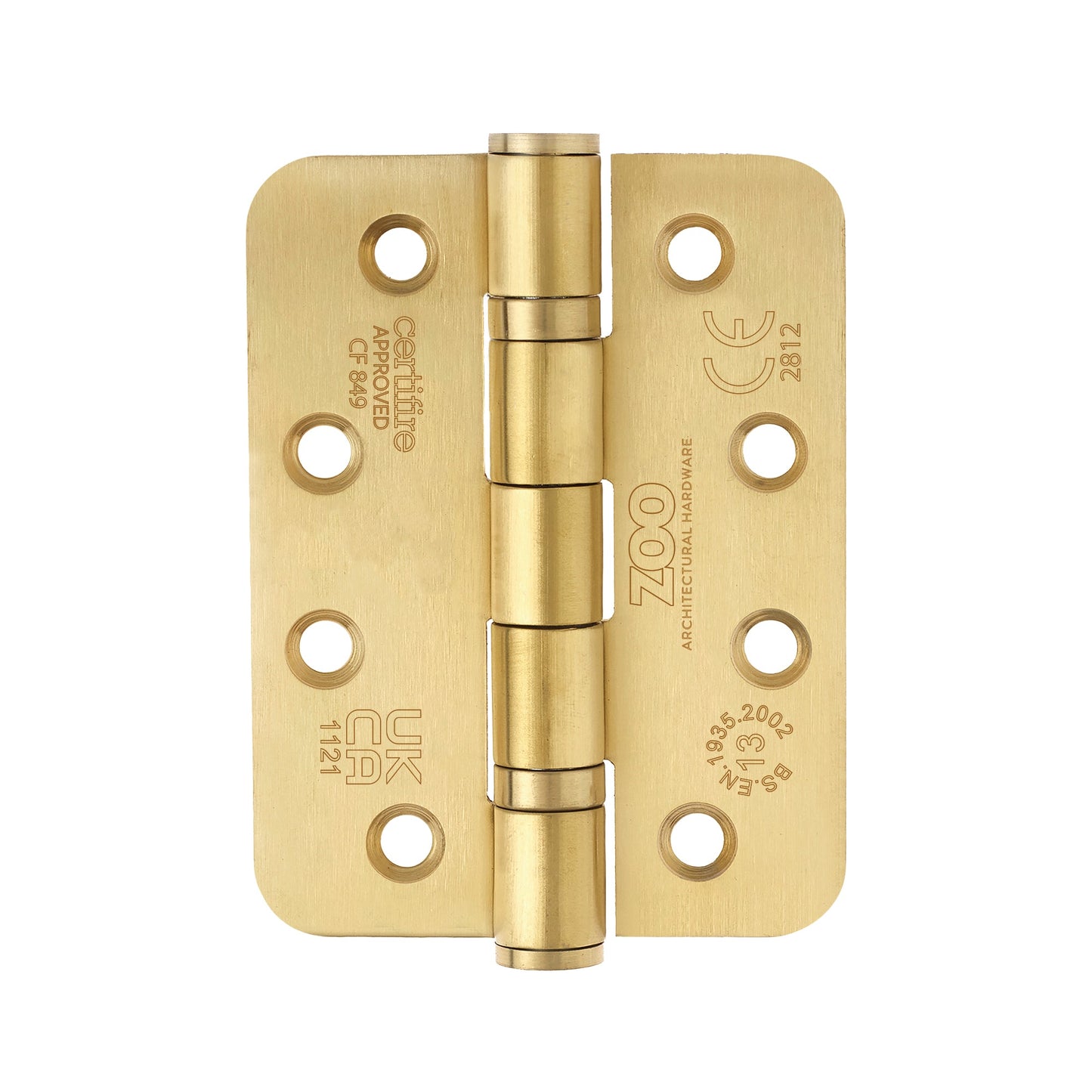 Grade 13 Hinges - Ball Bearing 102mm x 76mm x 3mm Radius Corner