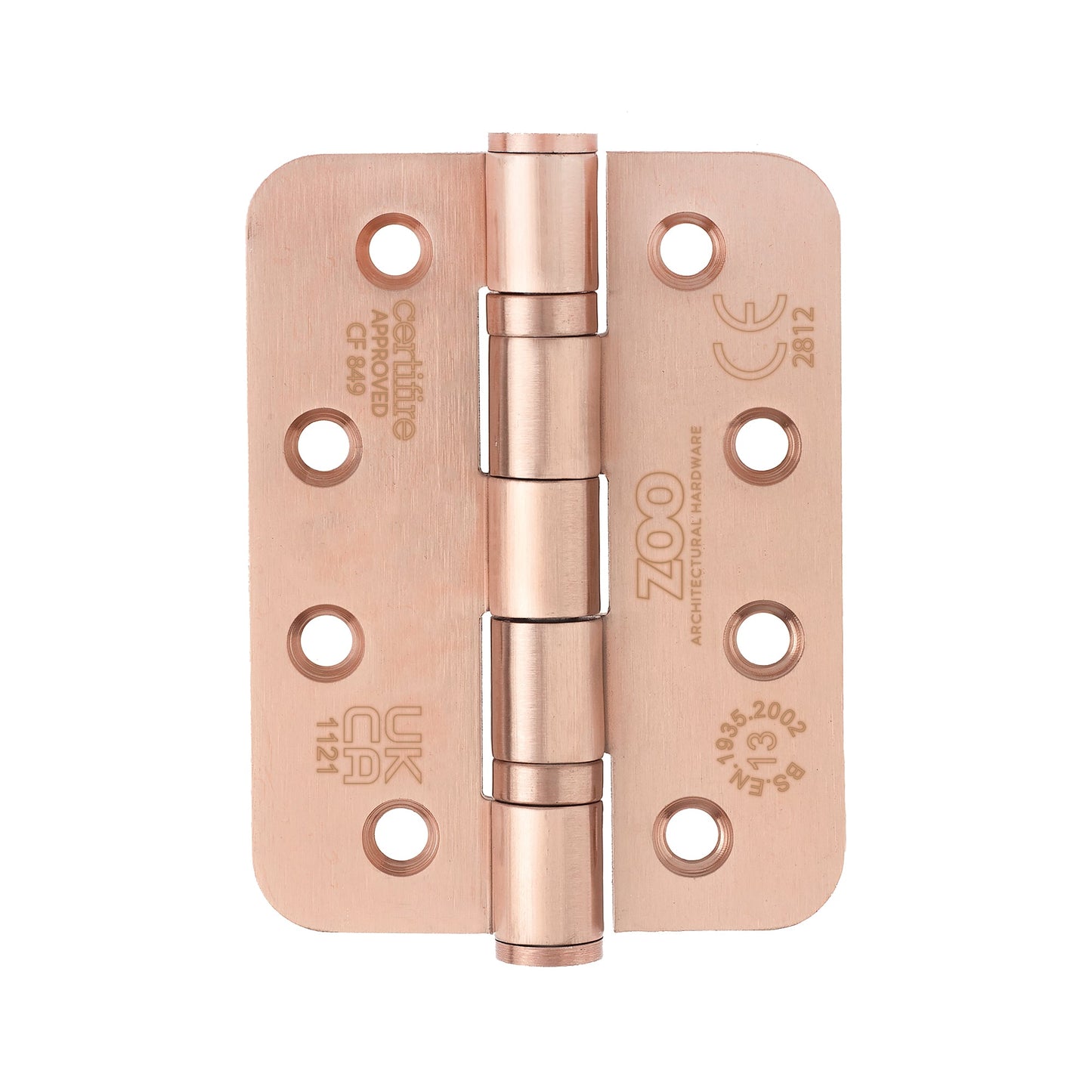 Grade 13 Hinges - Ball Bearing 102mm x 76mm x 3mm Radius Corner