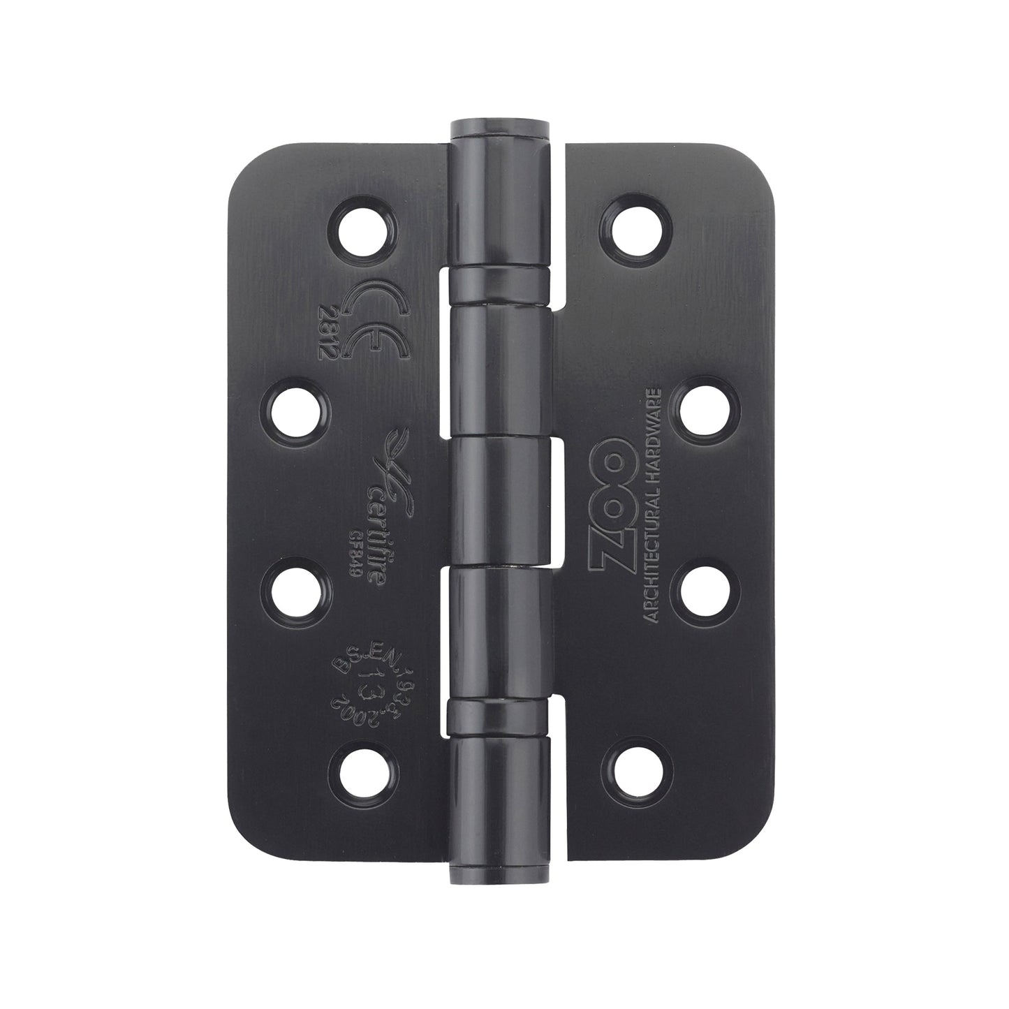 Grade 13 Hinges - Ball Bearing 102mm x 76mm x 3mm Pair And a Half Radius Corner