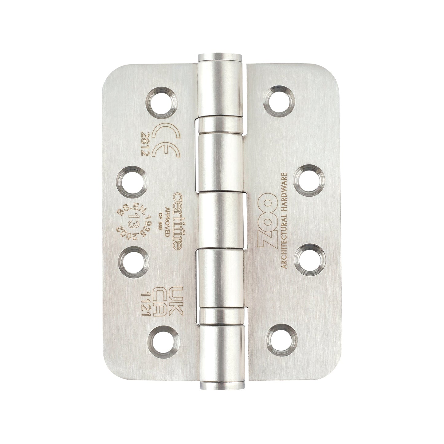 Grade 13 Hinges - Ball Bearing 102mm x 76mm x 3mm Radius Corner