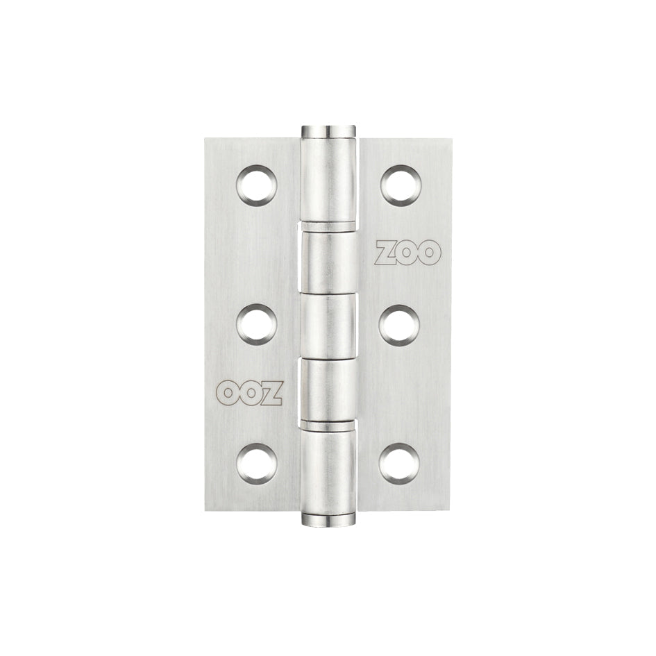 2 Washered Hinge Stainless Steel - Grade 201 - 3"x2"x2mm