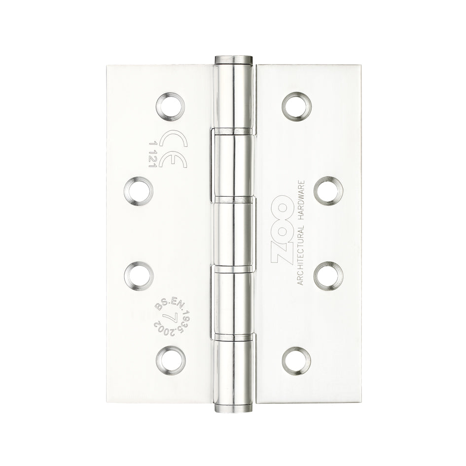 Grade 7 4 Washered Hinge Stainless Steel - Grade 201 - 102 x 76 x 2mm