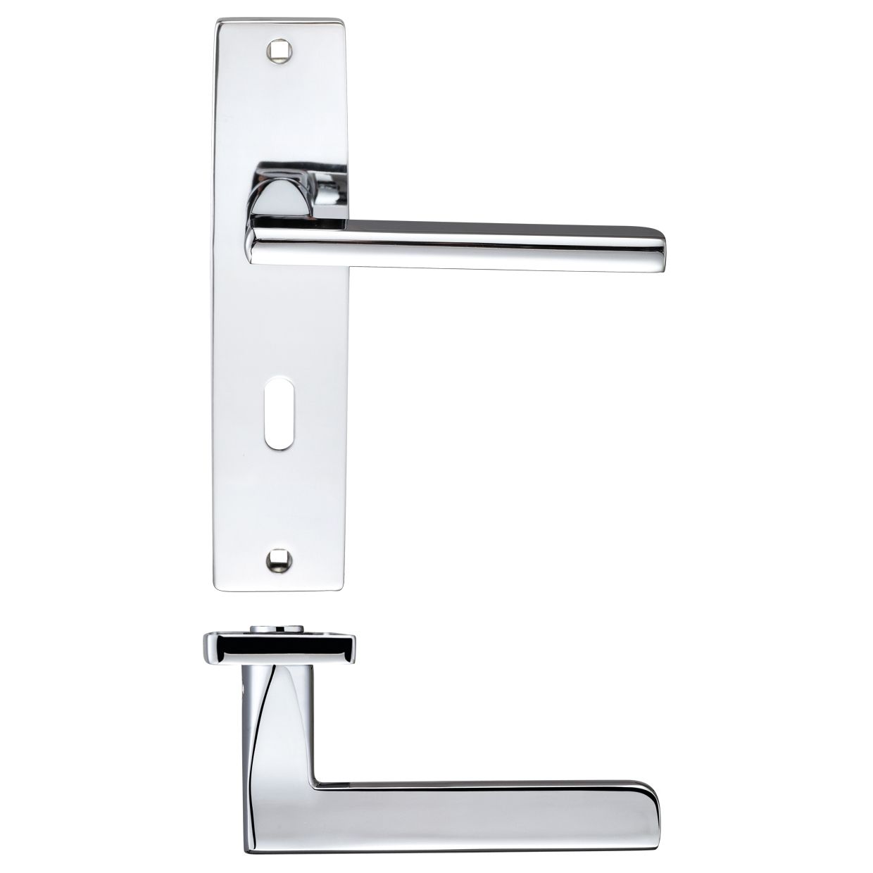 Venice Lever Lock (57mm c/c) On Backplate - 180x43mm