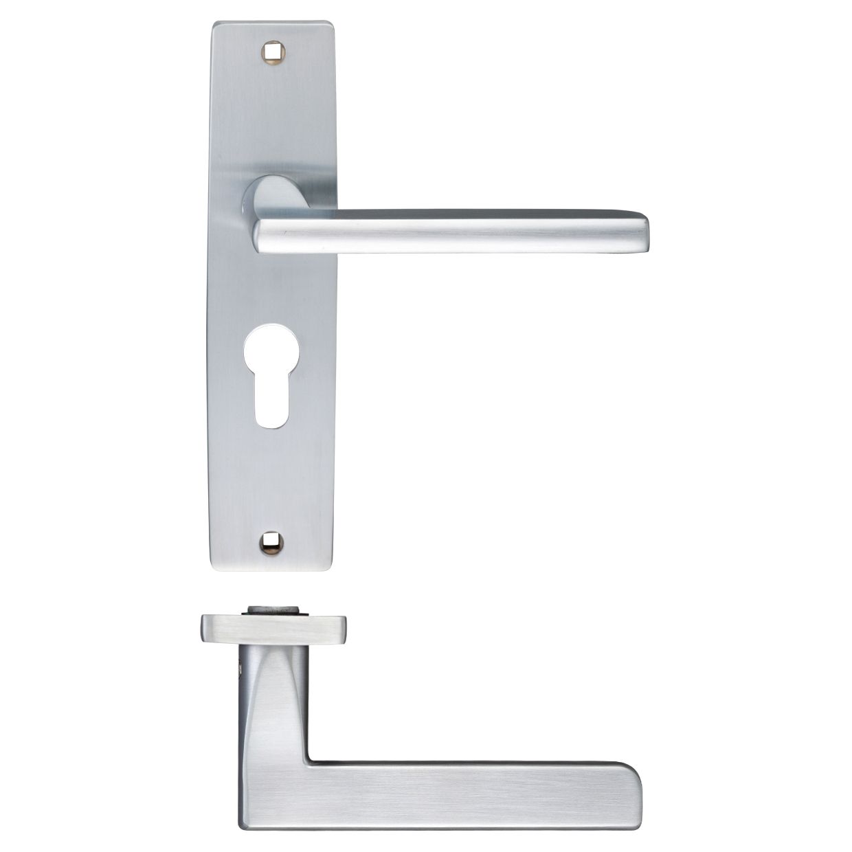 Venice Lever Euro Lock (47.5mm c/c) On Backplate - 180x43mm