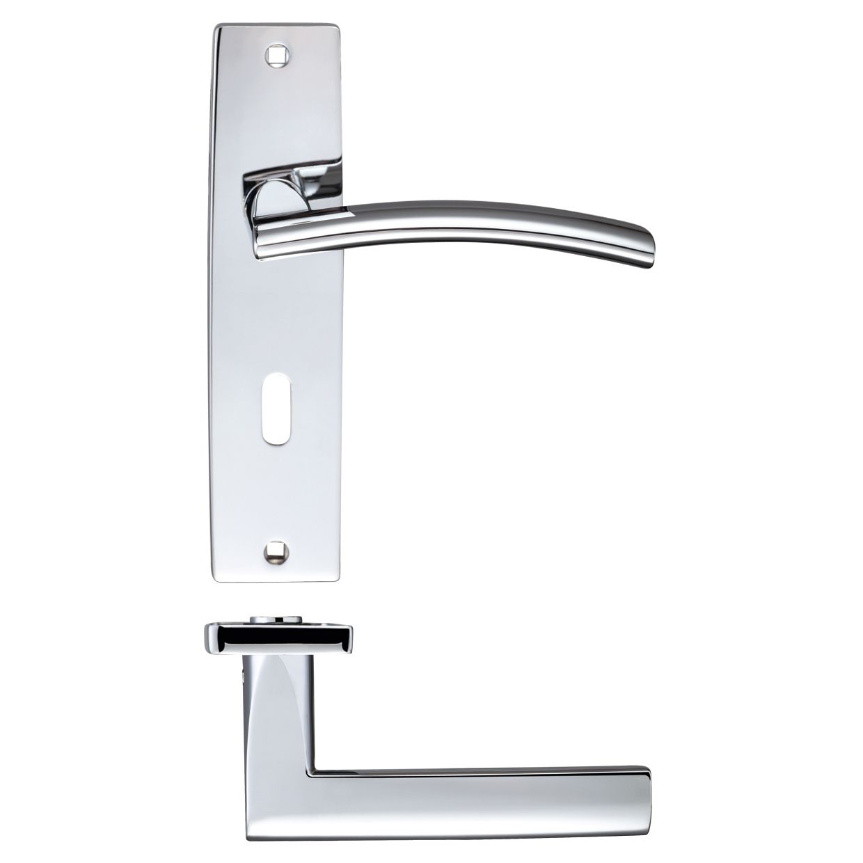 Amalfi Lever Lock (57mm c/c) On Backplate - 180x43mm