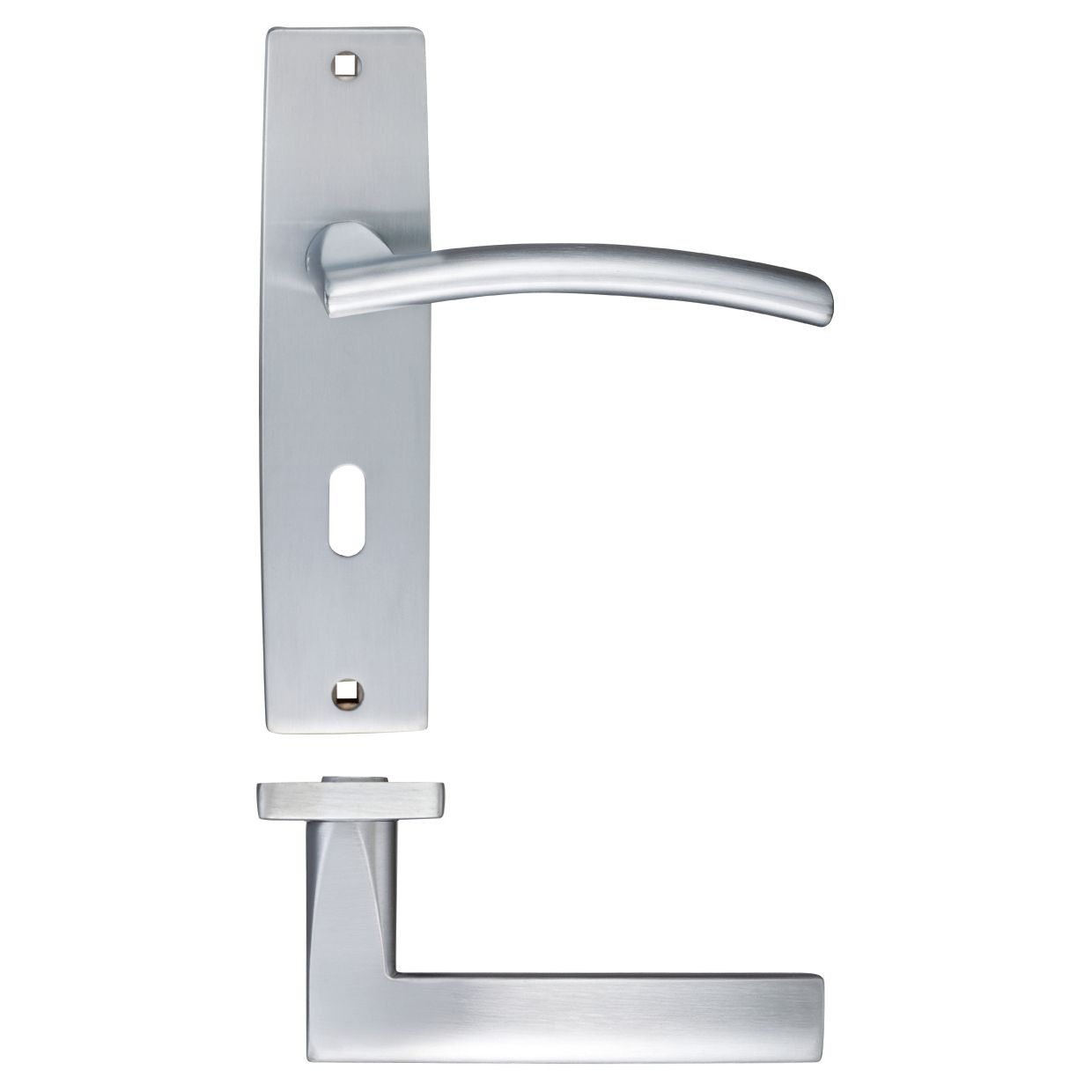 Amalfi Lever Lock (57mm c/c) On Backplate - 180x43mm