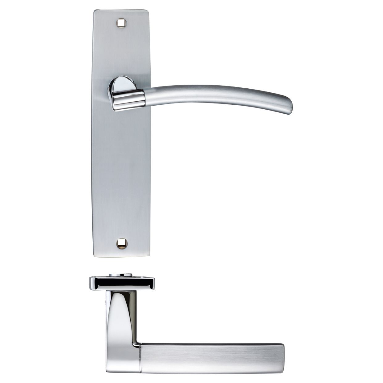 Amalfi Lever Latch On Backplate - 180x43mm