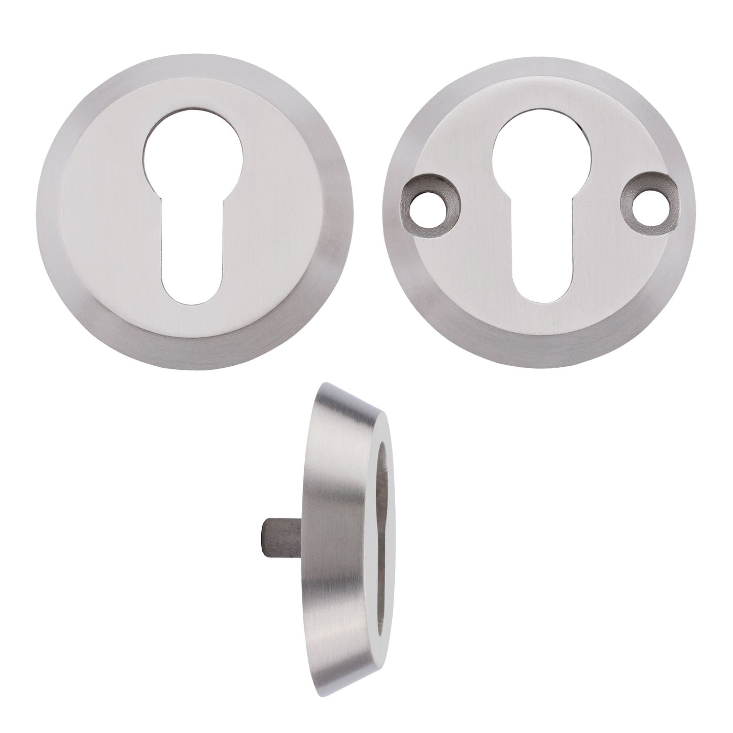 Anti Ligature Escutcheon - Euro Profile - Satin St. Steel - with Torx bolt
