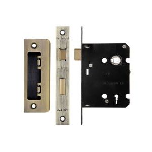 3 Lever Mortice Sashlock, 76mm - 57mm Centres, Square