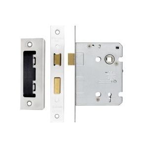 3 Lever Mortice Sashlock, 76mm - 57mm Centres, Square