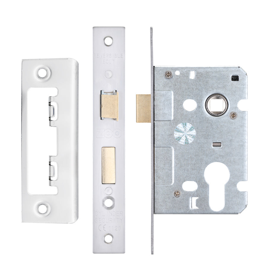 Euro Profile Mortice Sashlock, 64mm - 47.5mm Centres, Square