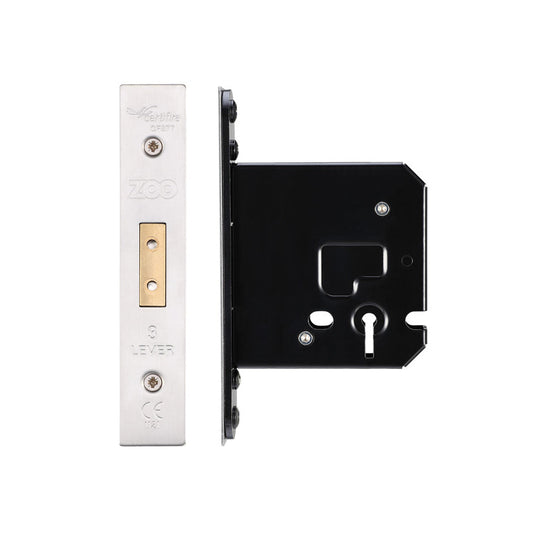 3 Lever Dead Lock - 76mm Forend and Strike - Keyed Alike