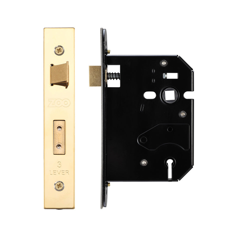 3 Lever Replacement Sash Lock - 76mm